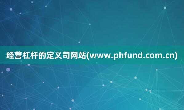 经营杠杆的定义司网站(www.phfund.com.cn)