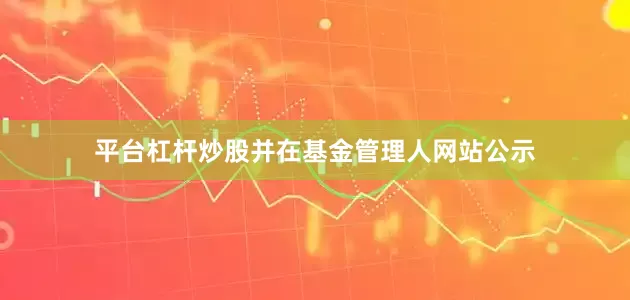 平台杠杆炒股并在基金管理人网站公示